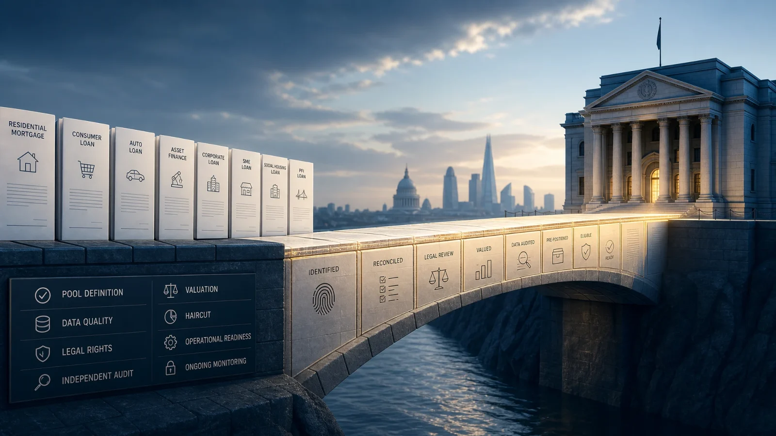 When a Loan Portfolio Becomes Central-Bank Collateral: Eligibility Is an Asset State