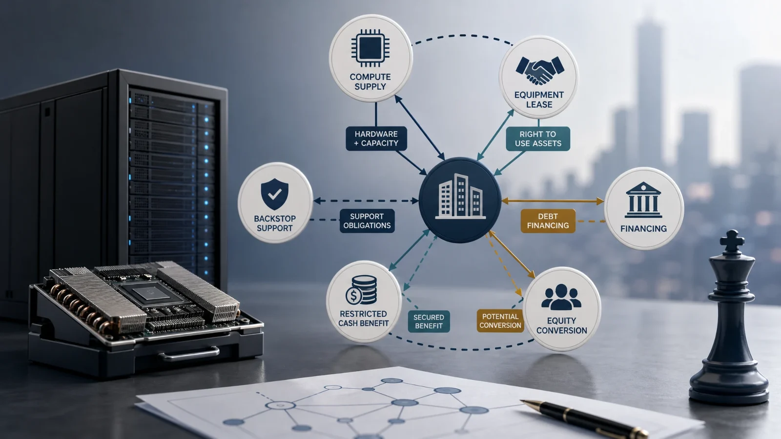 The Supplier Is Also the Lender: Why Vendor-Financed Compute Needs a Conflict-Aware Asset Graph